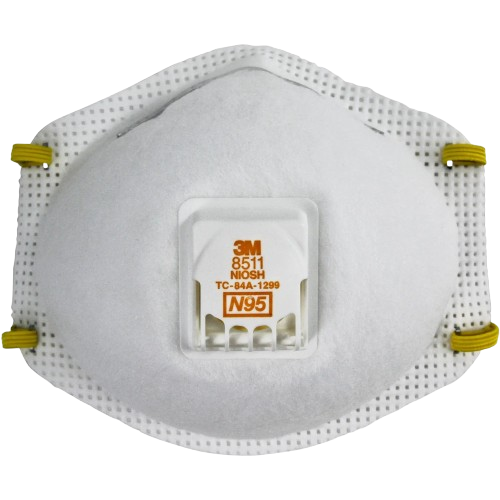 disposable N95‑rated respirator